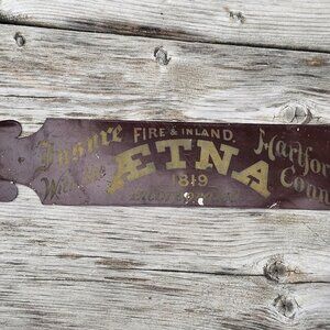 Antique Ledger Marker Aetna Insurance Company Hartford Conn